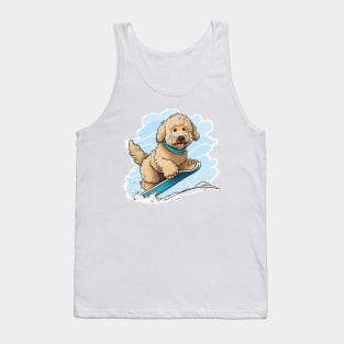 Feel Good Fashion: Snowboarding Labradoodle Tank Top